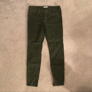 LL Bean army green corduroy pants
